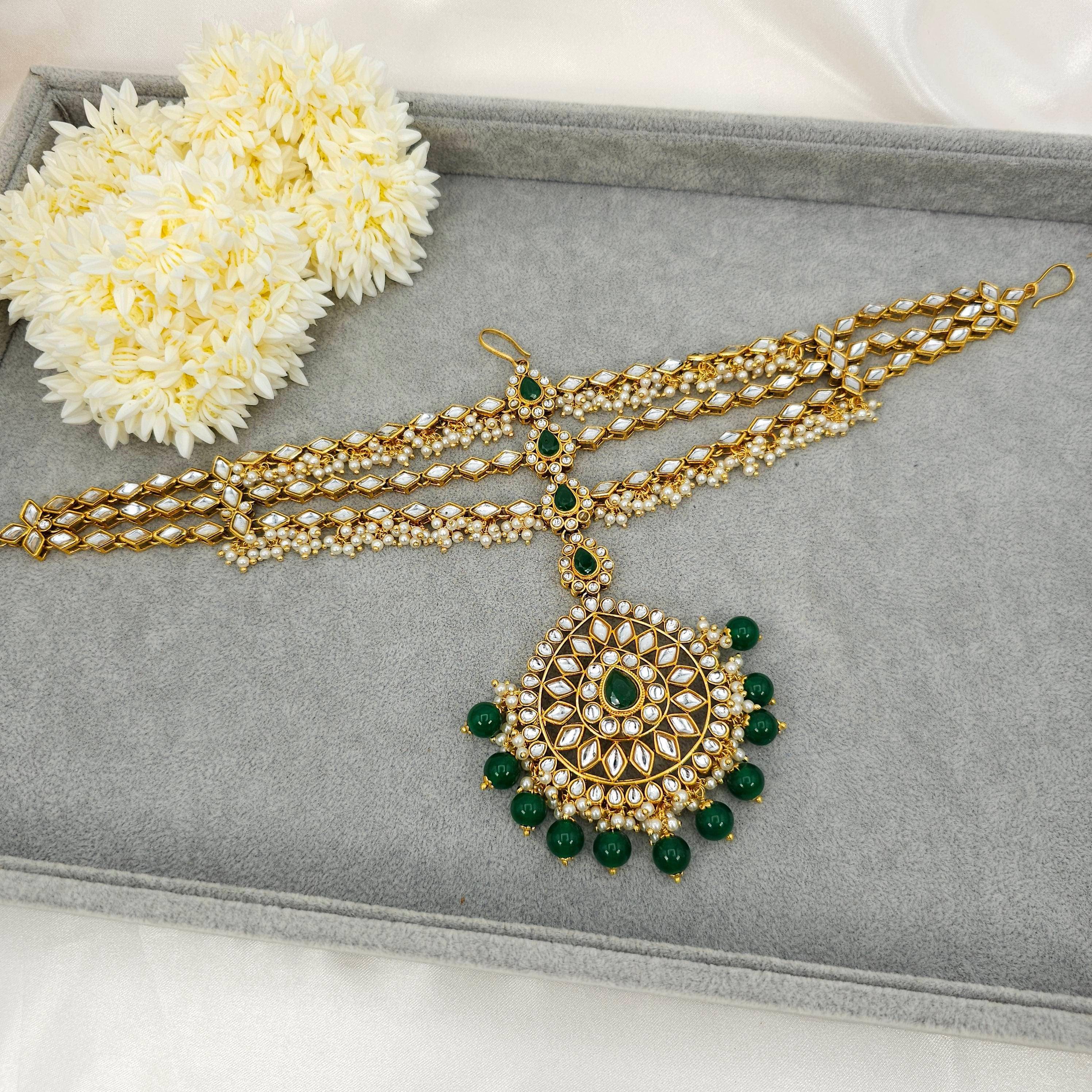 Asma Kundan Mathapatti/Headchain - Fancy Fab Jewels