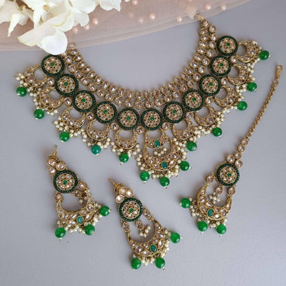 Diva Bridal Necklace Set - Fancy Fab Jewels