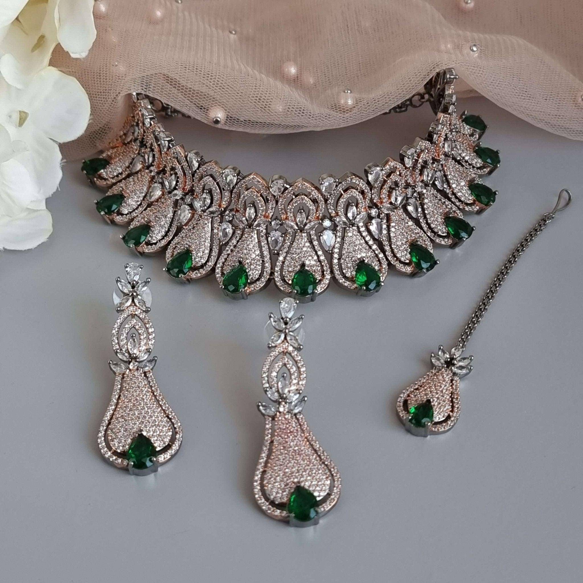 Beautiful Malaika Choker Necklace Set - Fancy Fab Jewels