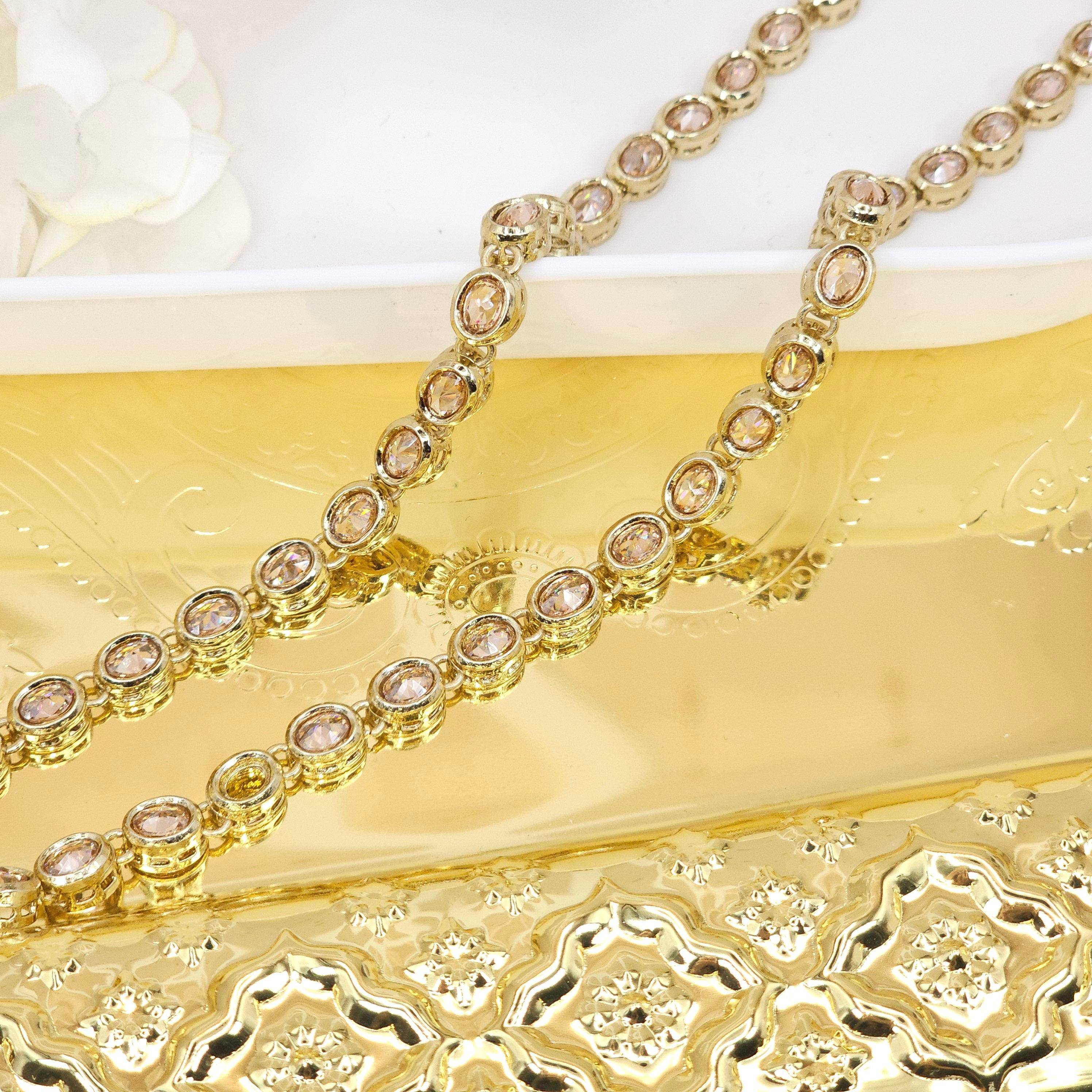 Shruti - Antique Gold Polki Pearl Detail Indian Waist Chain - Fancy Fab Jewels