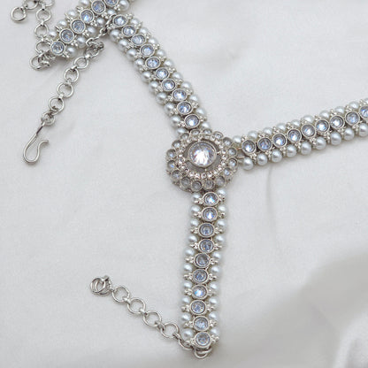 FFJ Kundan Hathphool Hand Harness