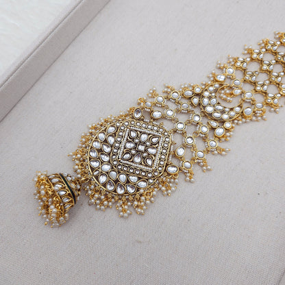 Arla- Kundan Hair Plait Piece Choti / Hair Accessorie