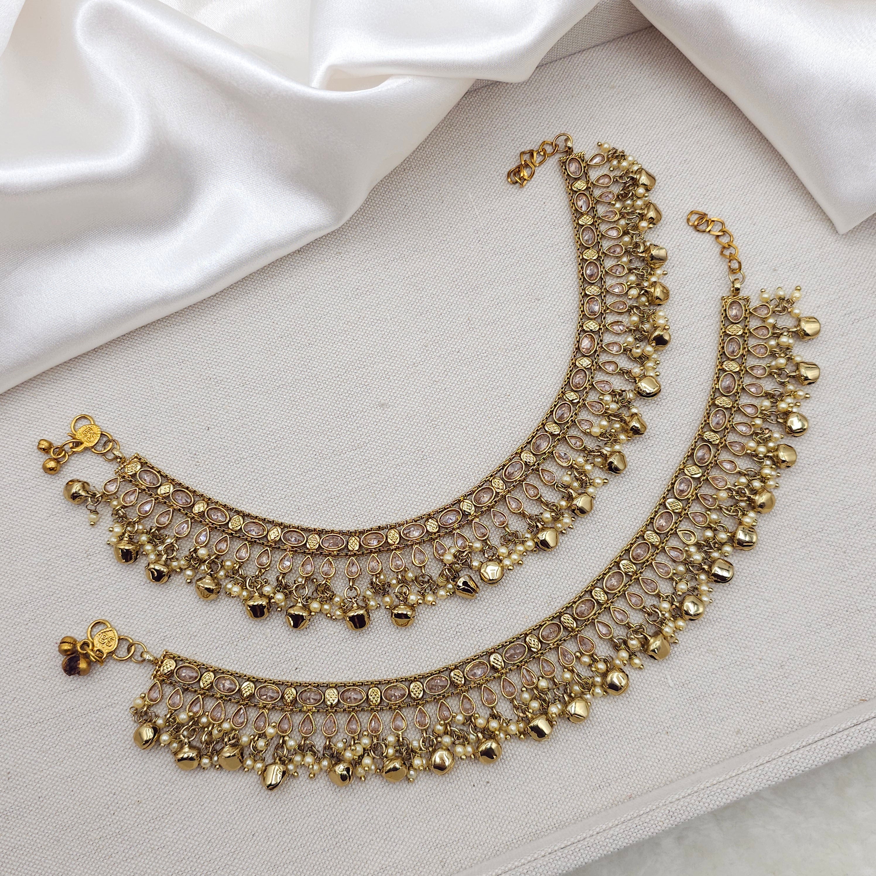 Ghunghroo Grace - Polki Anklets