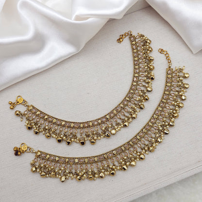 Ghunghroo Grace - Polki Anklets