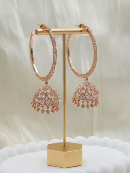 Simer-AD Hoop Jhumka Earrings