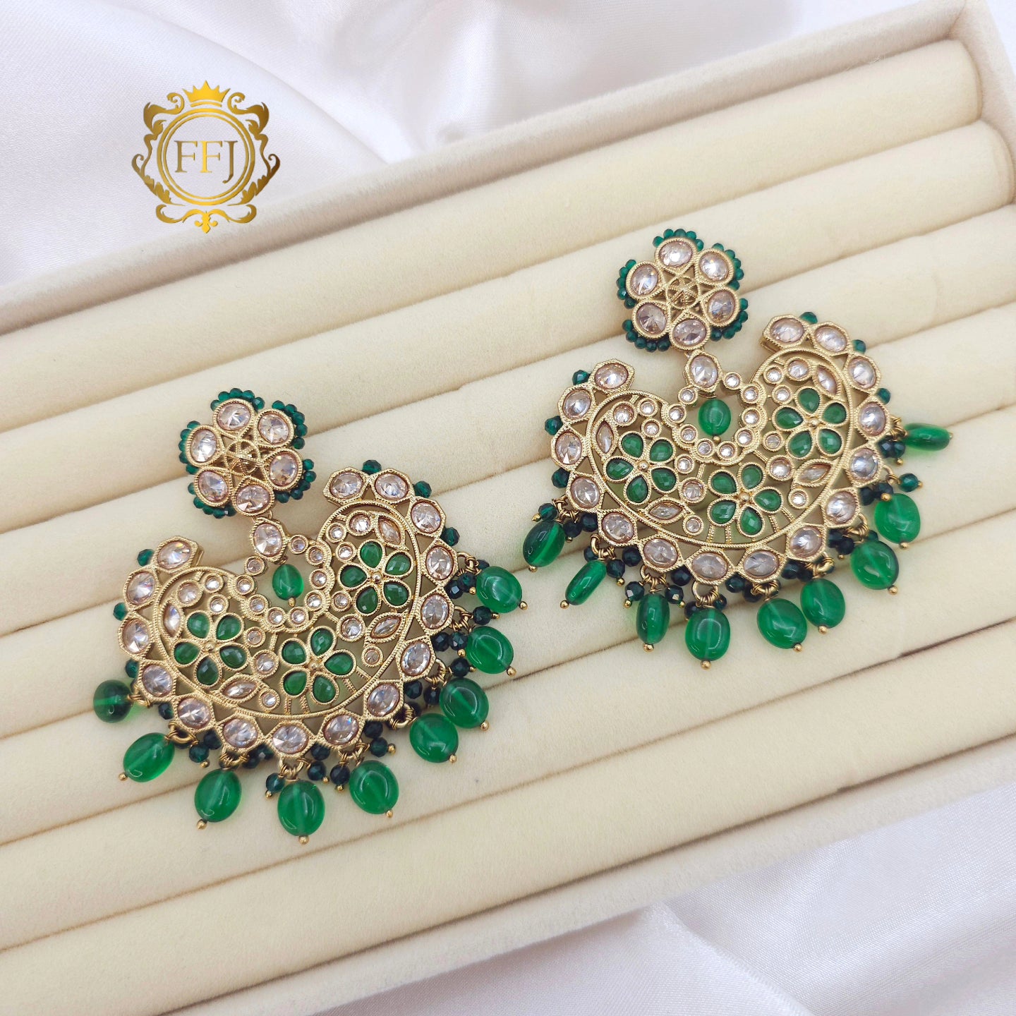 Dilruba Designer Chandbali Earrings