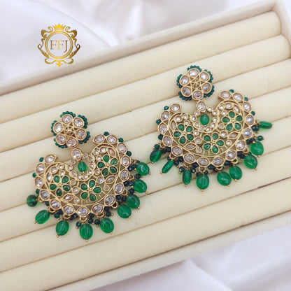 Dilruba Designer Chandbali Earrings