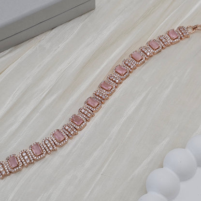 Eena CZ Diamond Chain Bracelet