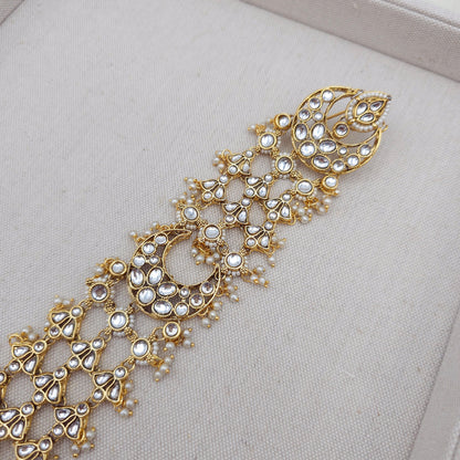 Arla- Kundan Hair Plait Piece Choti / Hair Accessorie