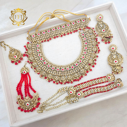 Avleen Double Necklace Bridal Jewelry Set