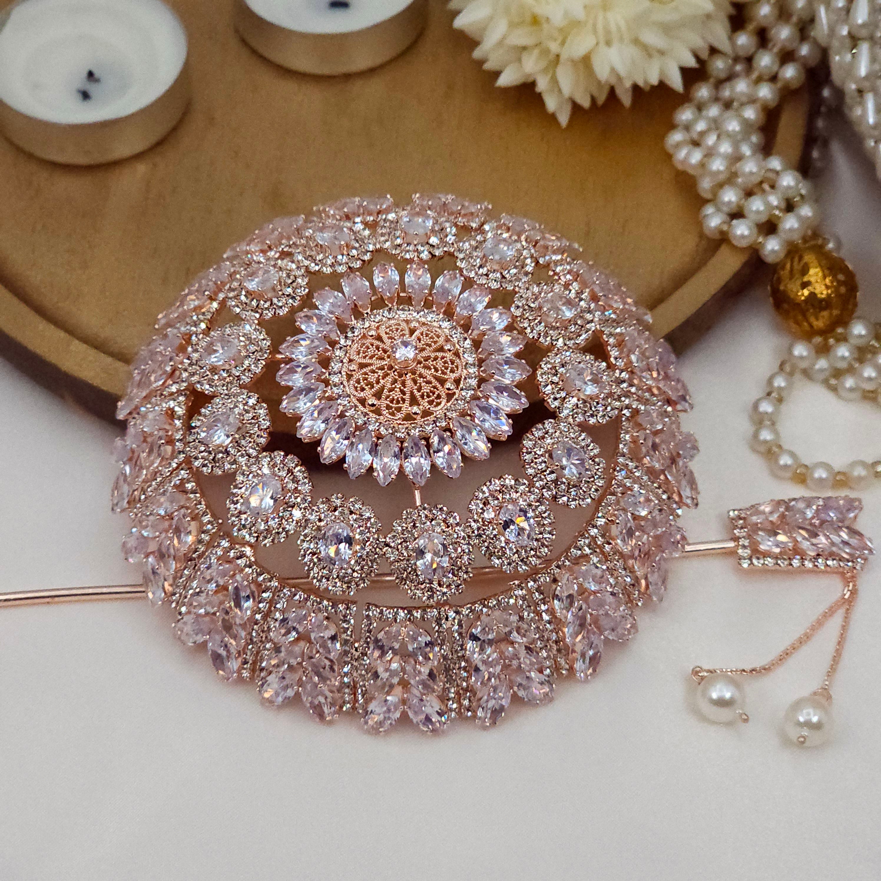 American Diamond CZ Hair Bun Accessory