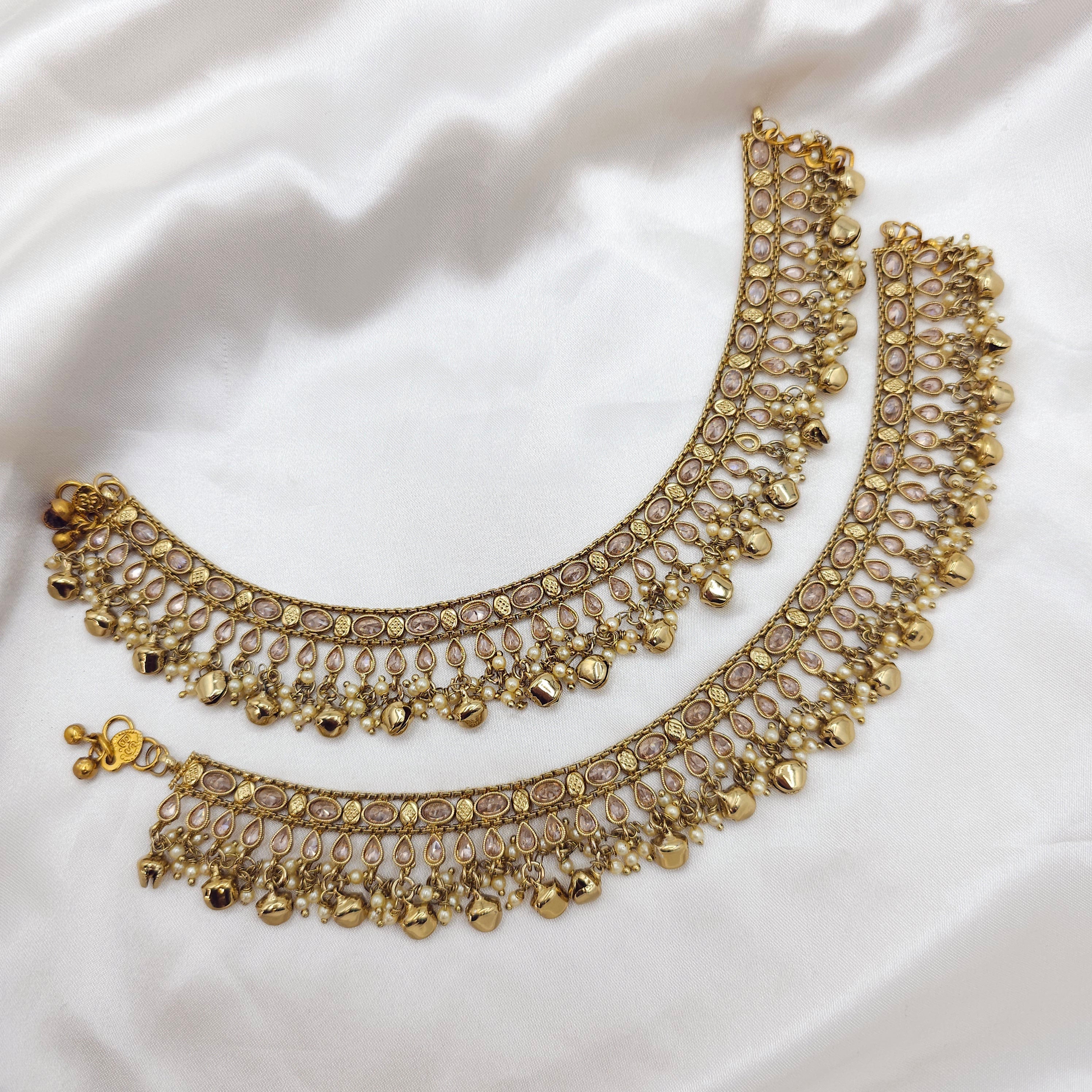 Ghunghroo Grace - Polki Anklets