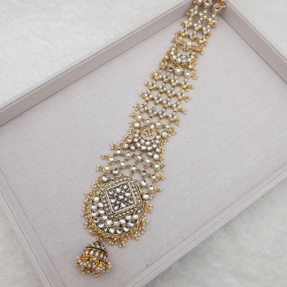 Arla- Kundan Hair Plait Piece Choti / Hair Accessorie