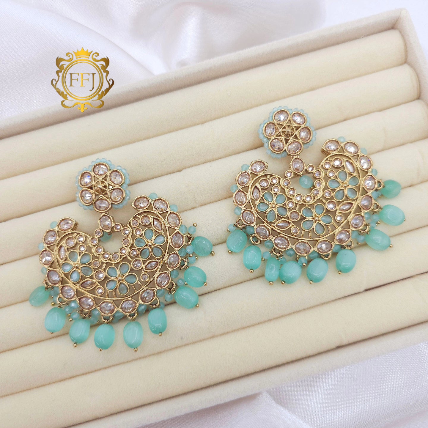 Dilruba Designer Chandbali Earrings