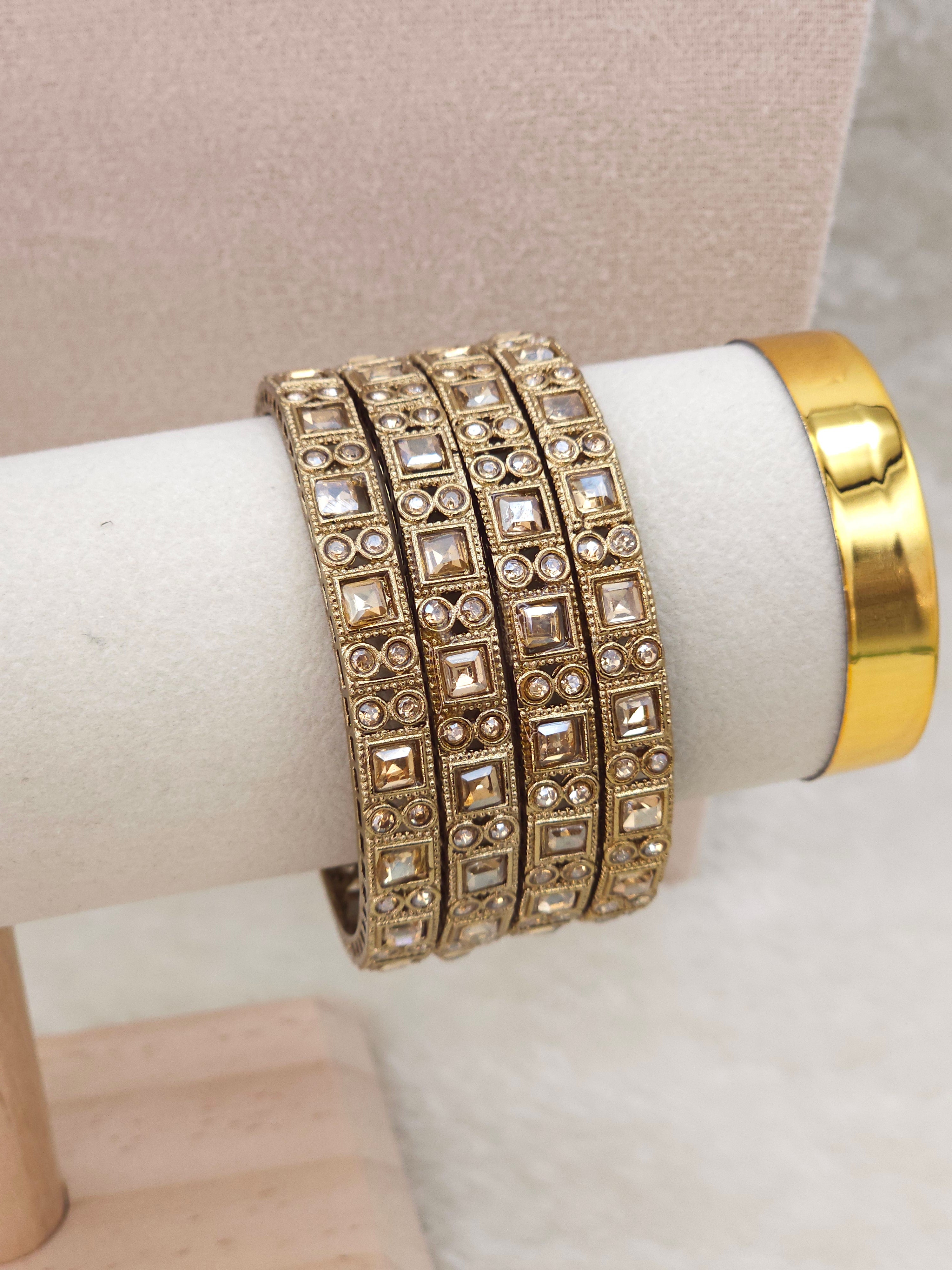 Raya Antique Gold Bangle Set