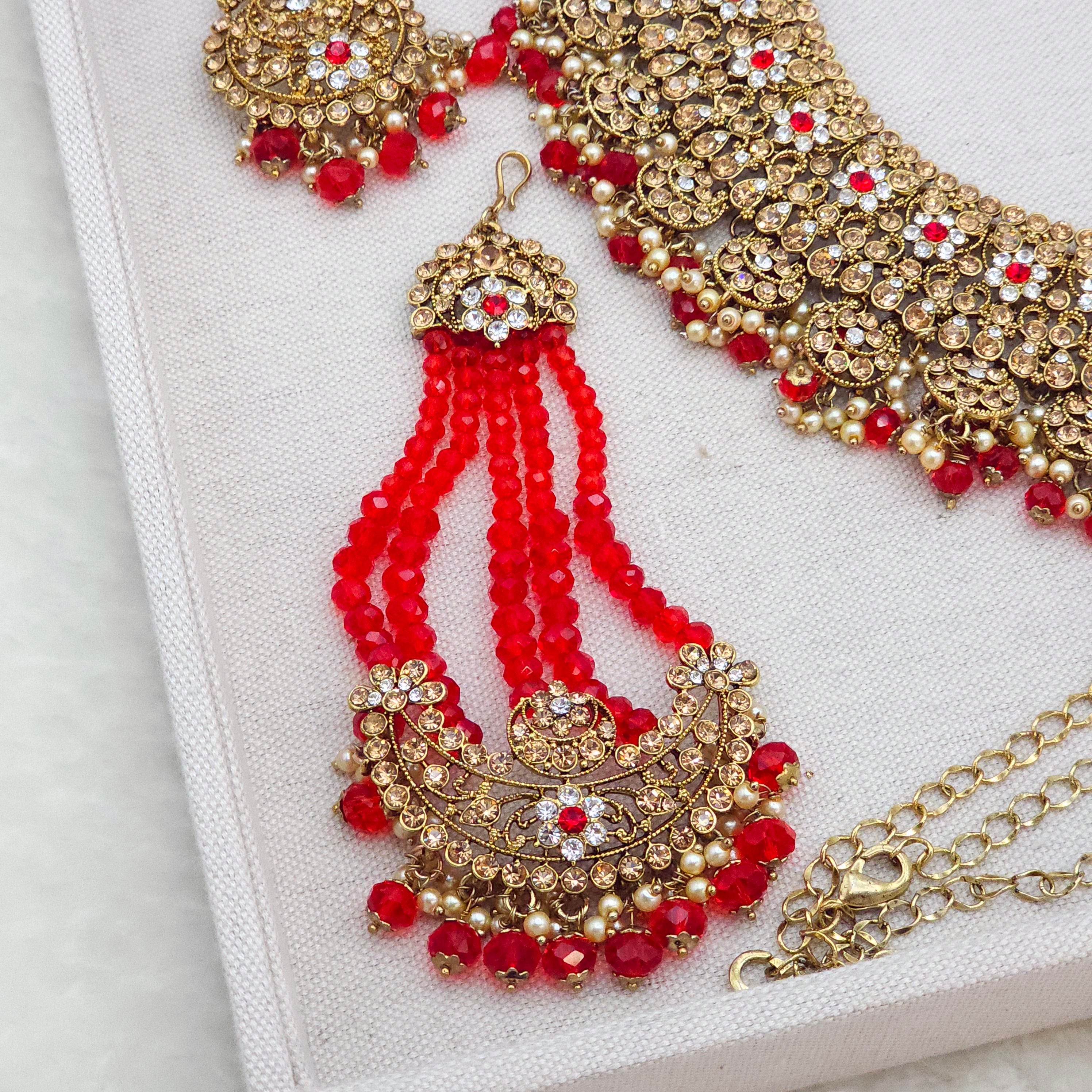 Avleen Double Necklace Bridal Jewelry Set