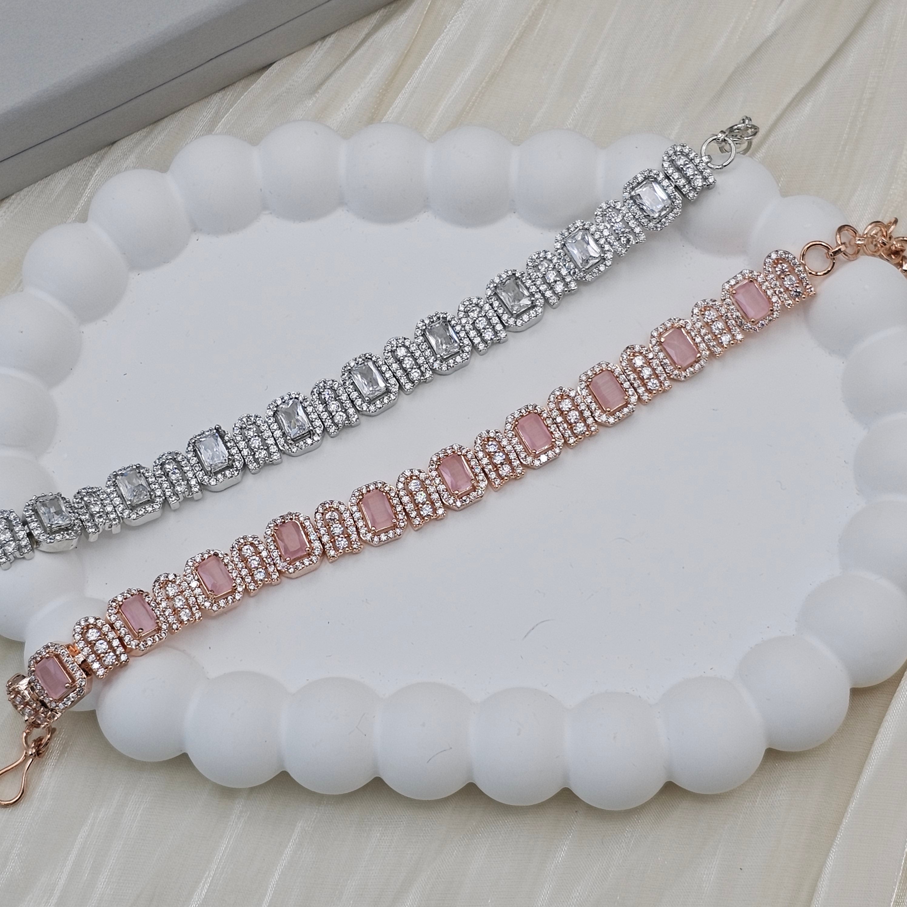 Eena CZ Diamond Chain Bracelet