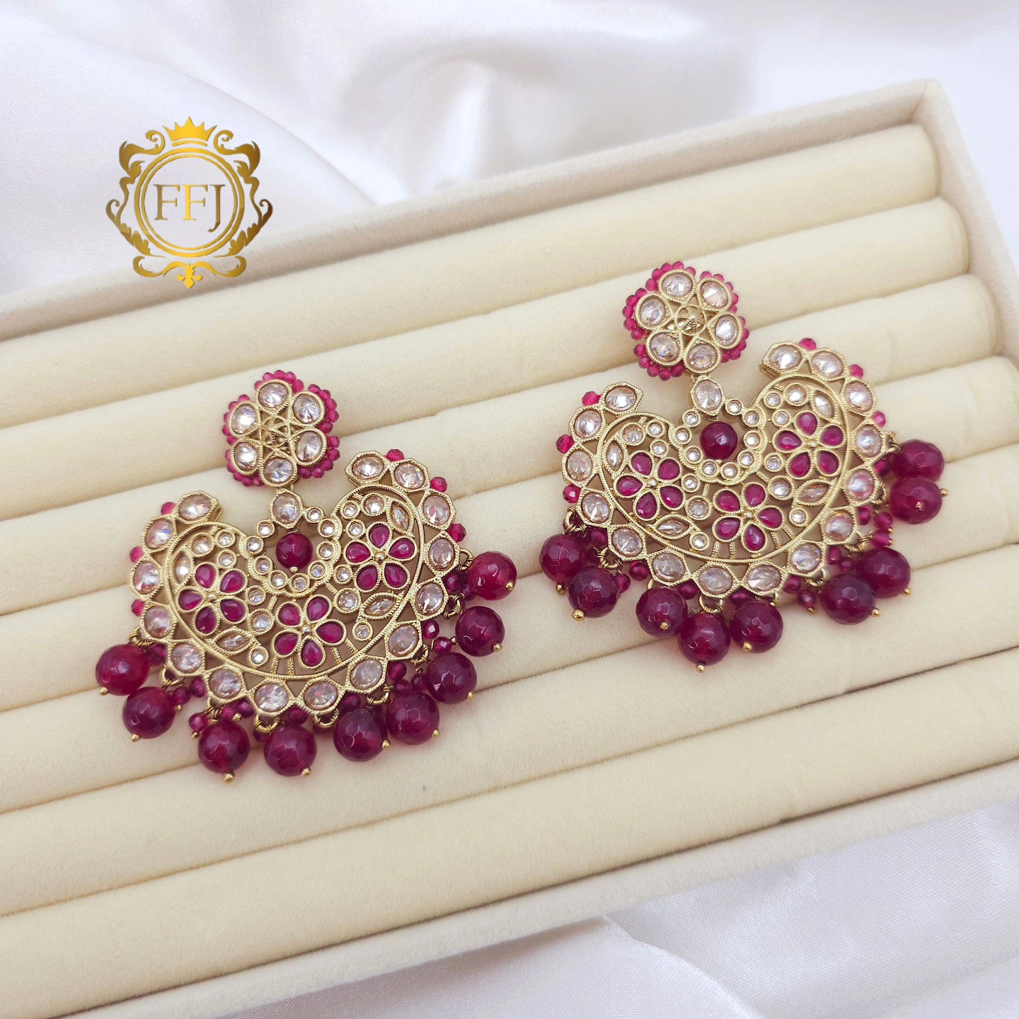 Dilruba Designer Chandbali Earrings