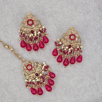 Zara Earrings and Tikka Set