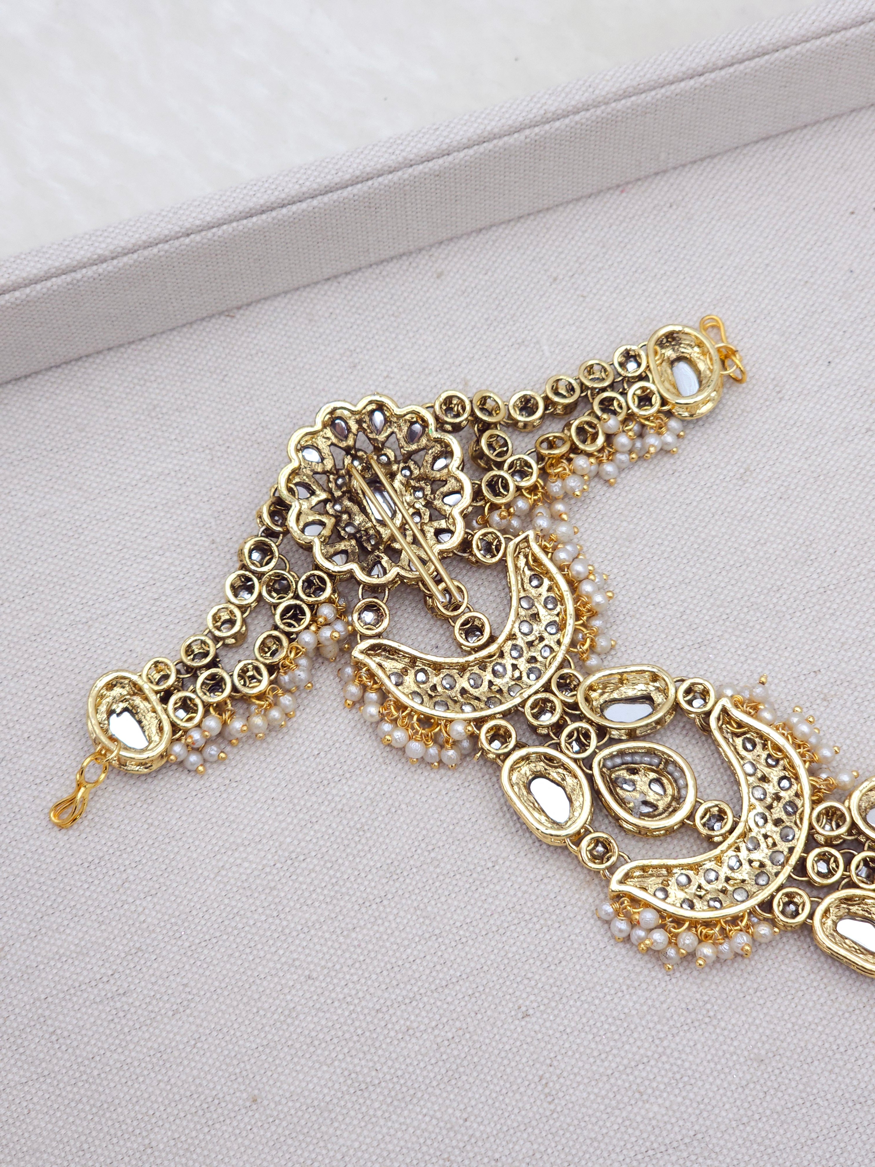 Shayna Kundan Choti/ Pranda/ Hair Jewelry Accessorie