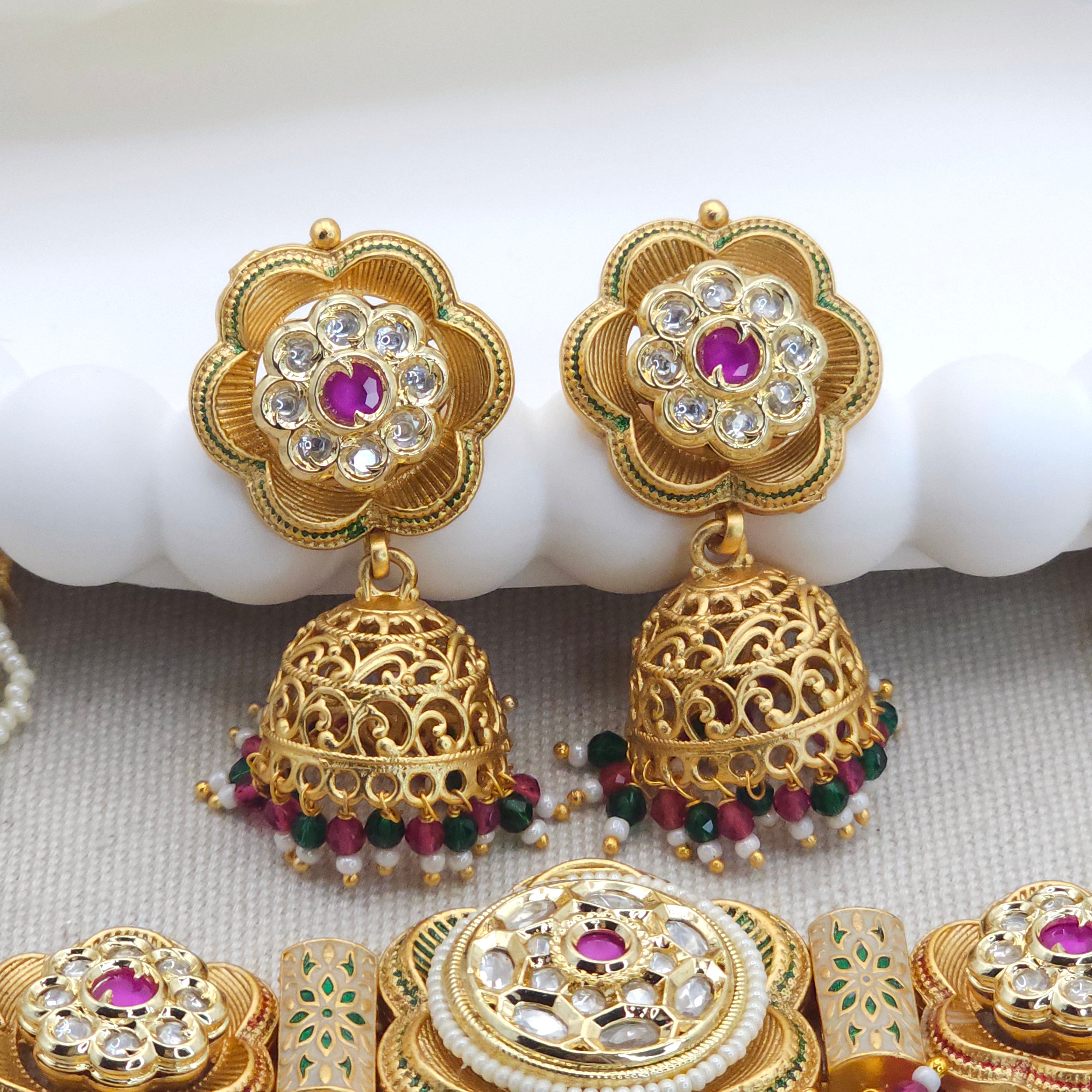 Jodha Rajwadi Statement Kundan Choker Set