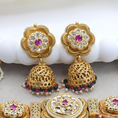 Jodha Rajwadi Statement Kundan Choker Set