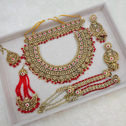 Avleen Double Necklace Bridal Jewelry Set