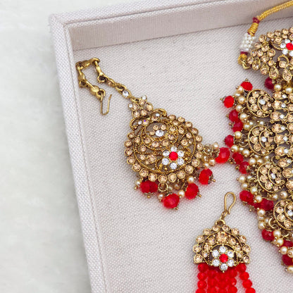 Avleen Double Necklace Bridal Jewelry Set