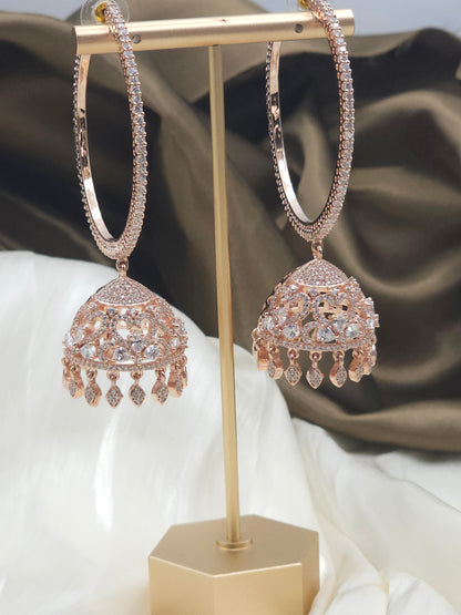 Simer-AD Hoop Jhumka Earrings