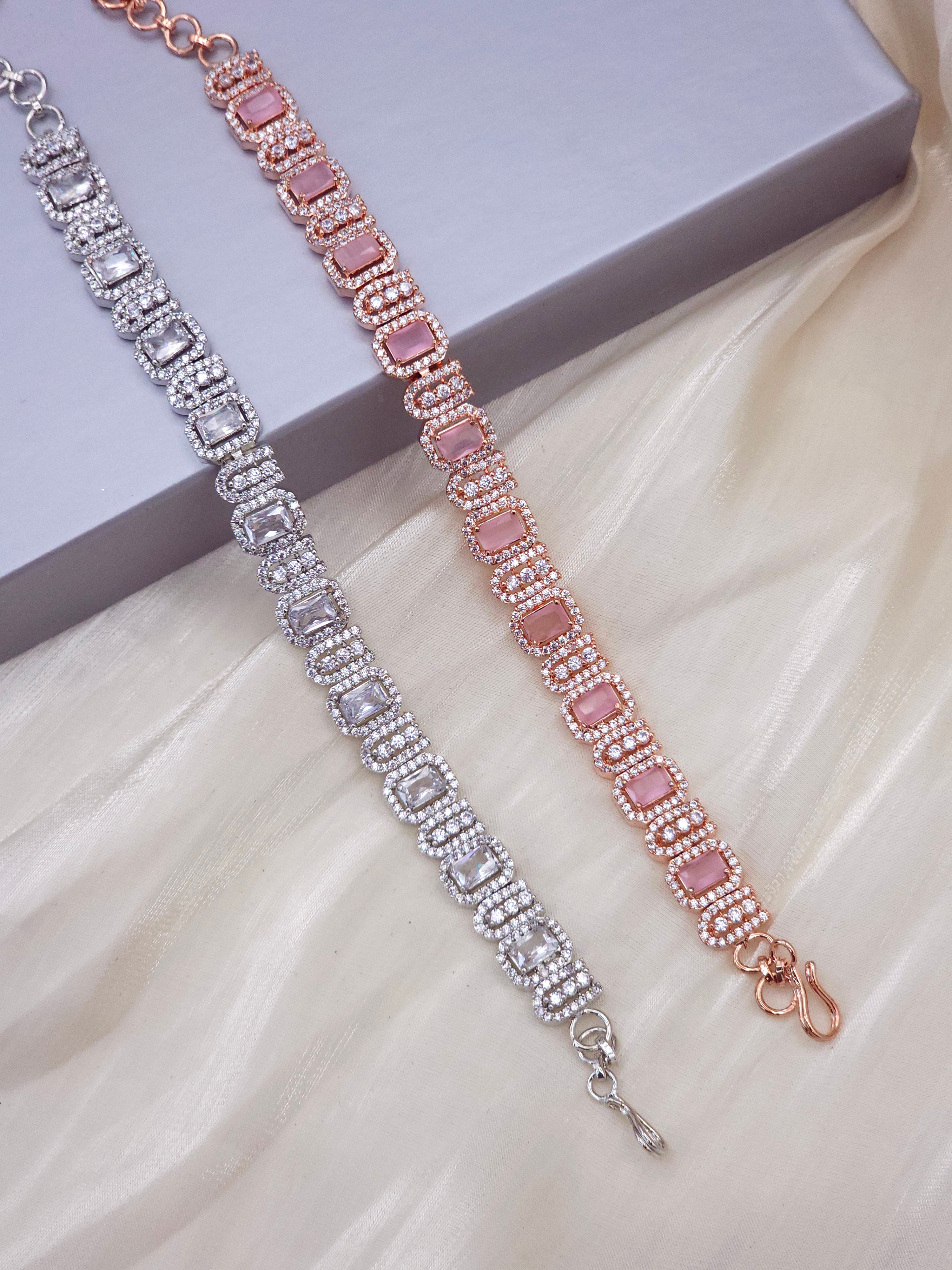 Eena CZ Diamond Chain Bracelet