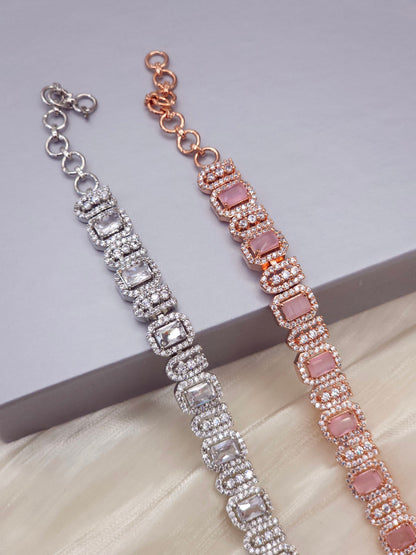 Eena CZ Diamond Chain Bracelet