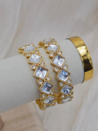 Kundan Stone Bangle Set: Indian Bridal Jewelry