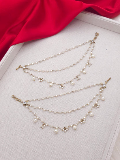 Reem - Reverse Polki Earring Chains